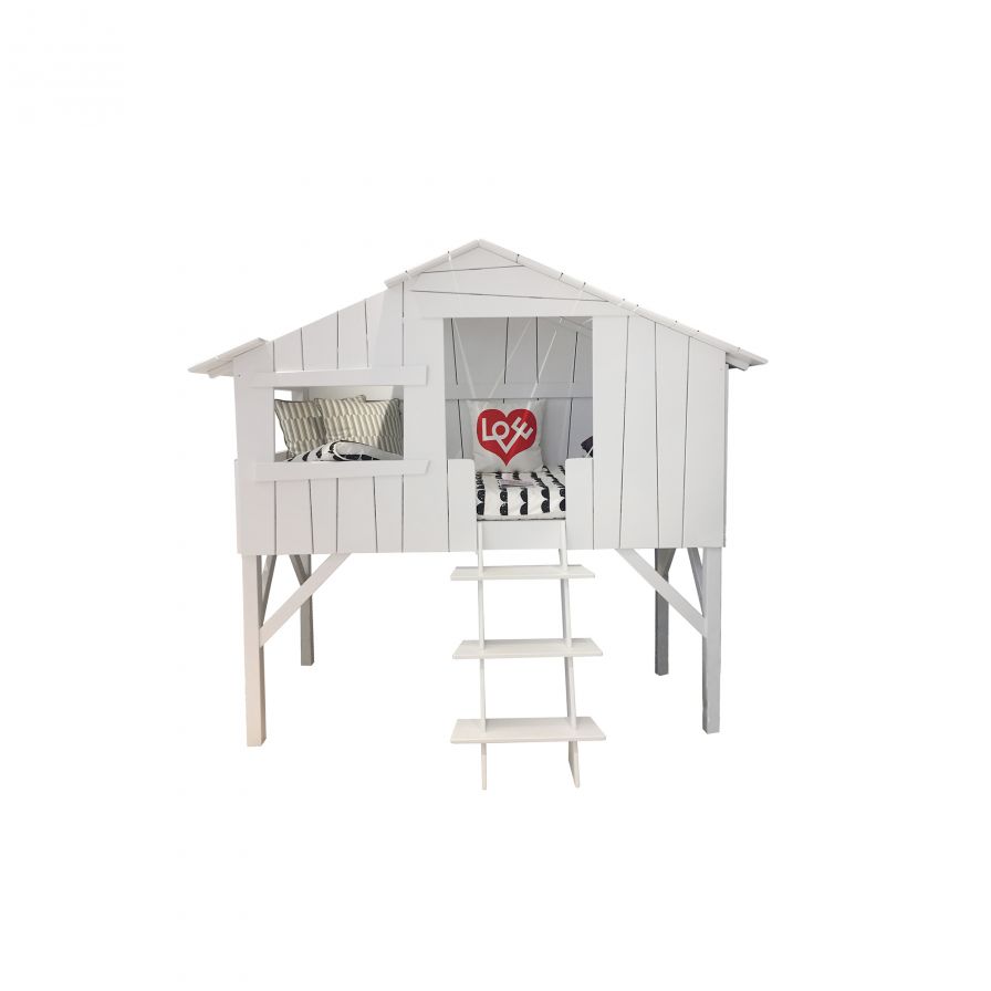 Lit Cabane Pour Enfant Revanou Bois Blanc | 3 Suisses